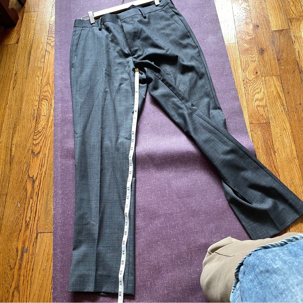 J.Crew Mens Thompson Slim Fit Suit Worsted Wool Gray jacket 36S pant 30 waist - Picture 16 of 17